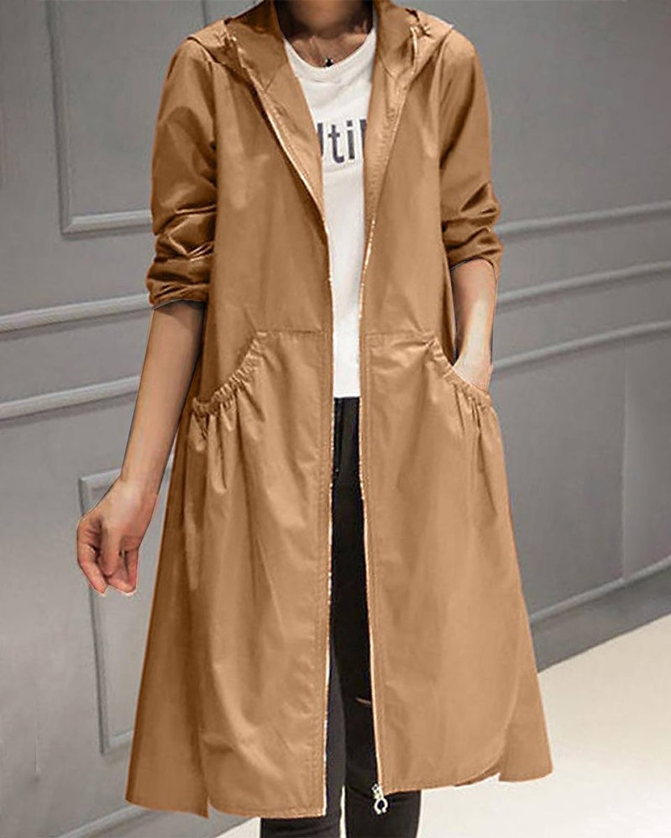 Anouska | Women's Waterproof Hooded Trench Coat