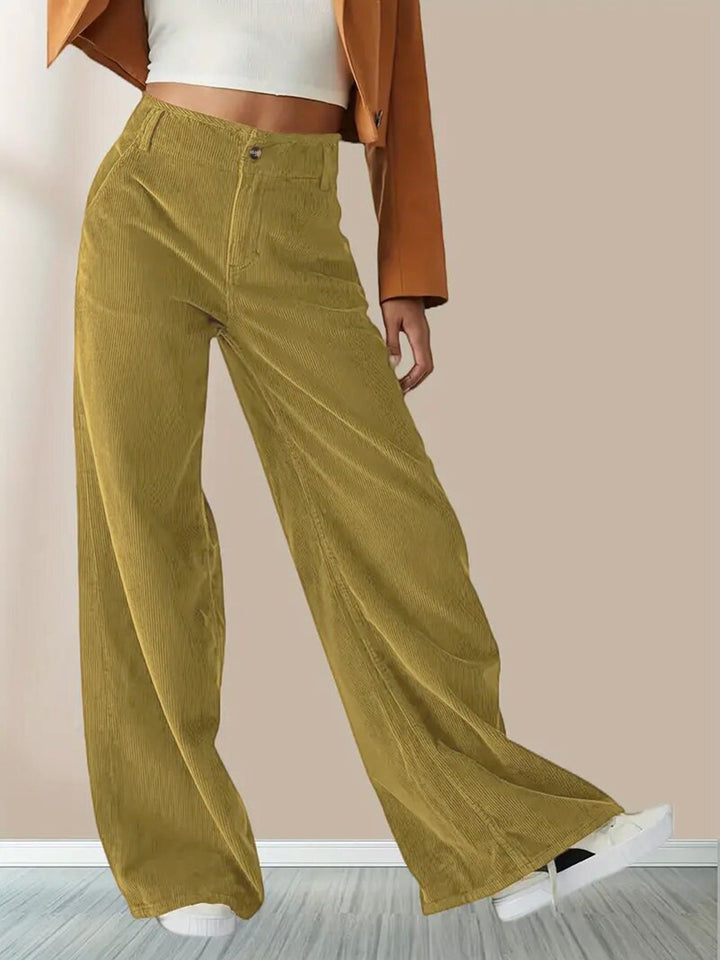 Verity | Women's Relaxed Wide-Leg Corduroy Pants