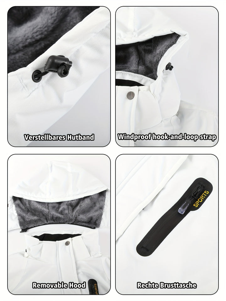 Sierra | Women's Waterproof Ski Jacket with Fleece-Lined Hood