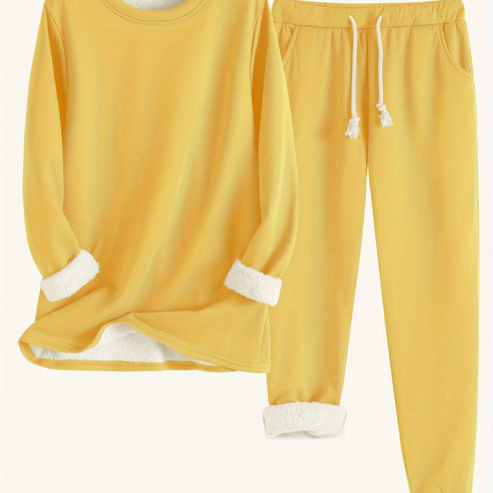 Wren | Women's Fleece-Lined Sweatshirt and Jogger Set