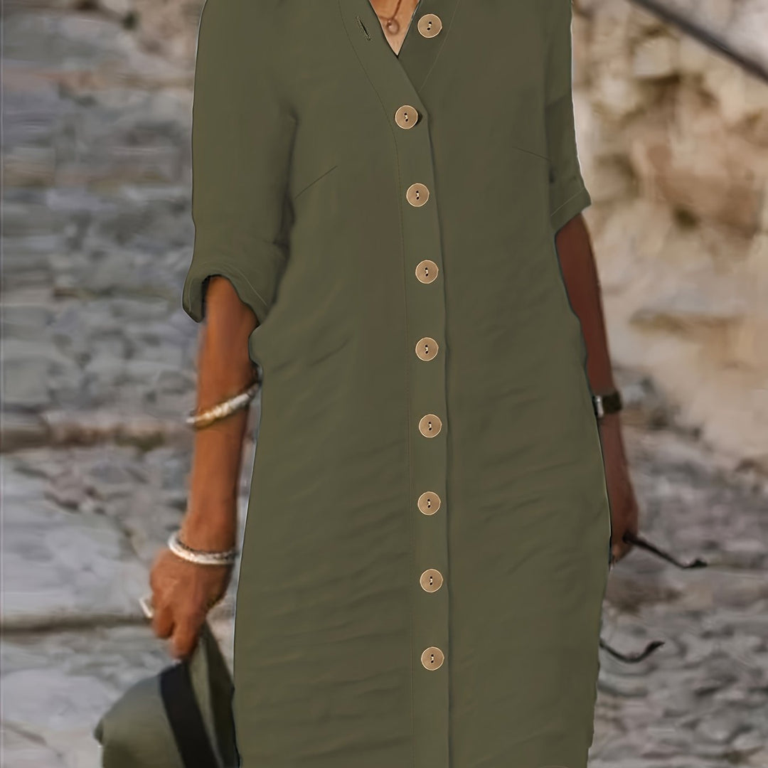Jurele – Button-Down Shirt Dress