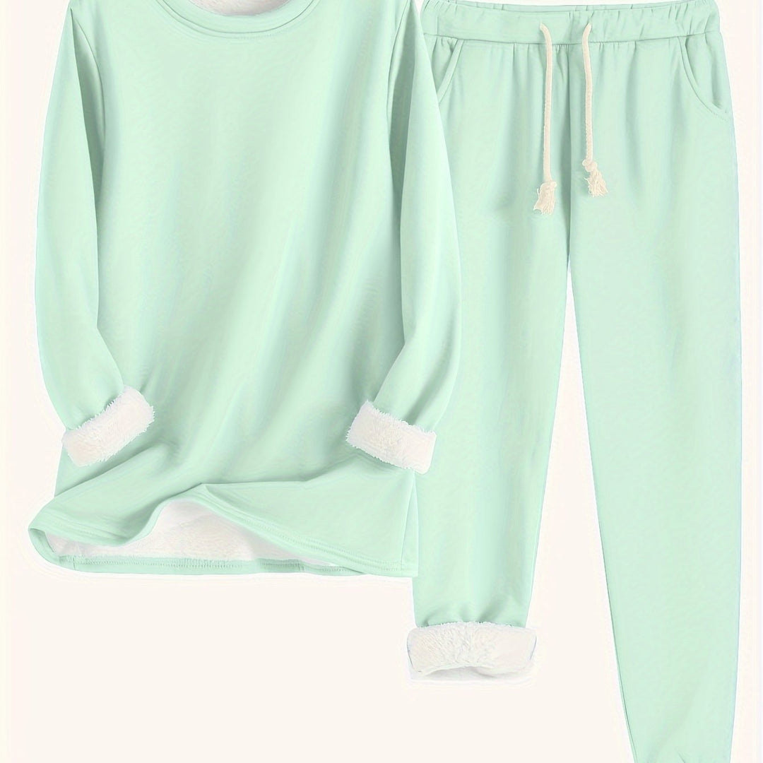 Wren | Women's Fleece-Lined Sweatshirt and Jogger Set