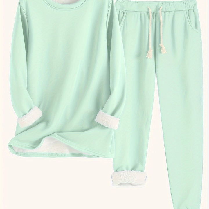 Wren | Women's Fleece-Lined Sweatshirt and Jogger Set