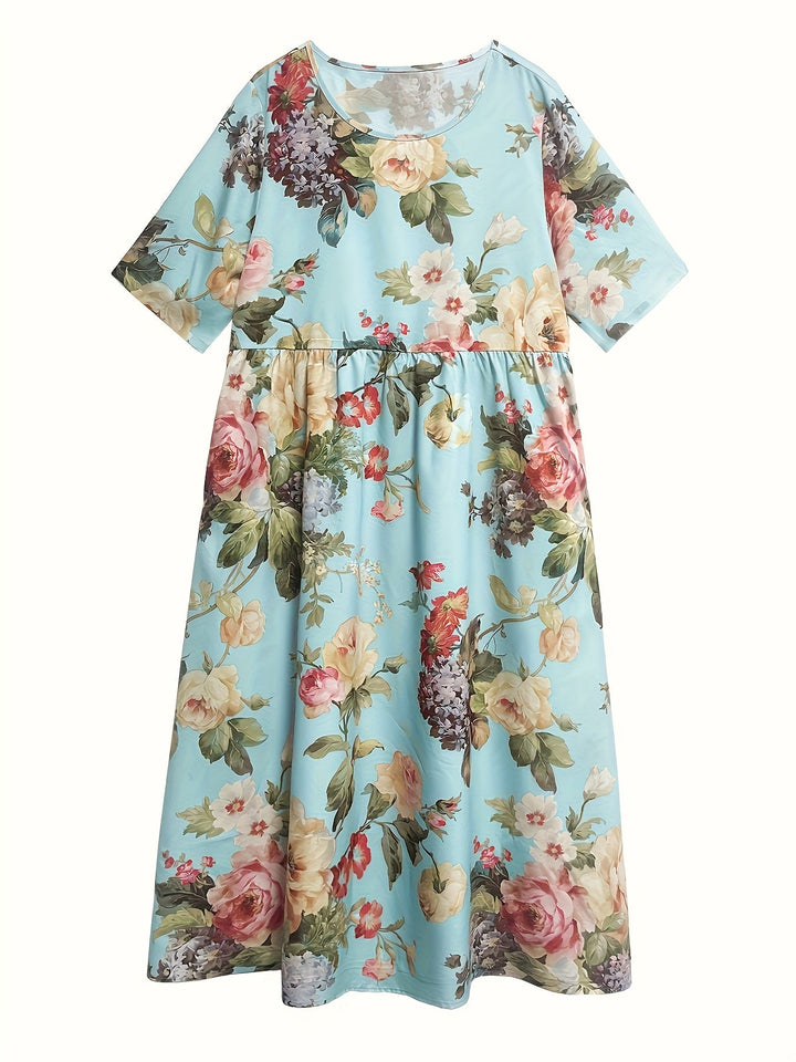 Phoebe™-Floral Print Maxi Dress