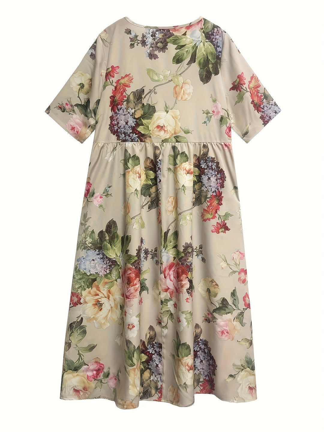 Phoebe™-Floral Print Maxi Dress