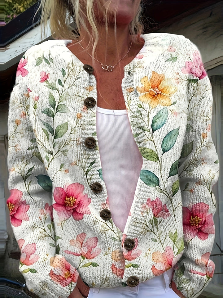 Getty-Floral Print Cardigan