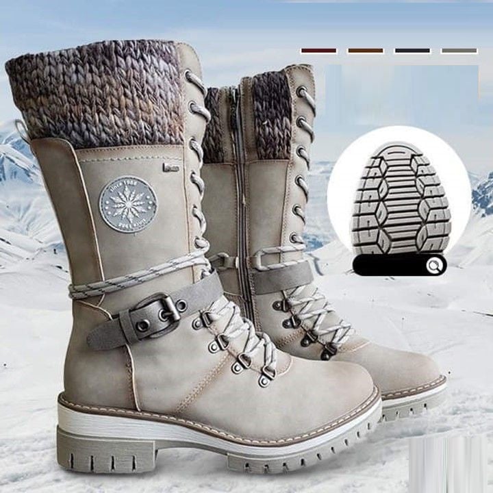 FrostLuxe™ | Waterproof Lace-Up Boots