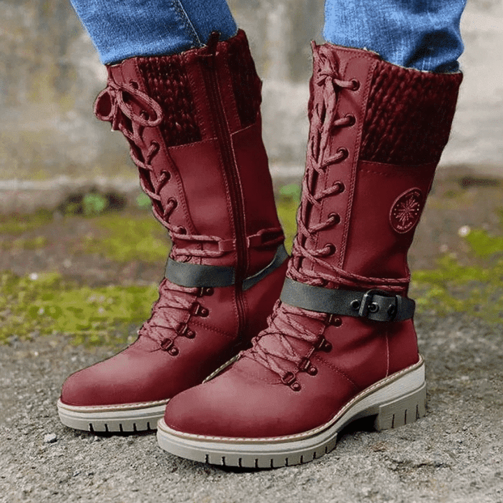 FrostLuxe™ | Waterproof Lace-Up Boots