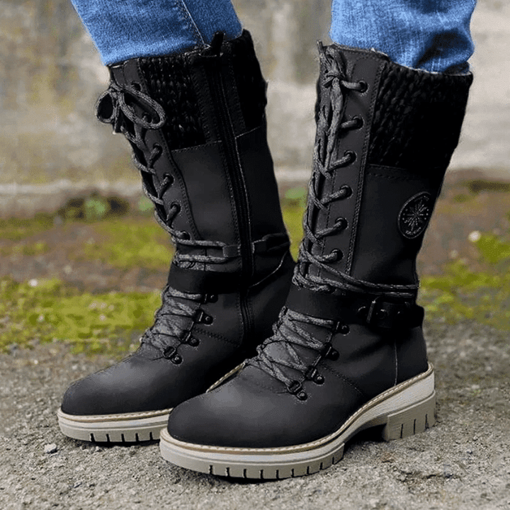 FrostLuxe™ | Waterproof Lace-Up Boots