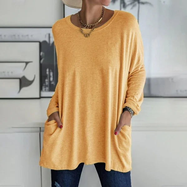Aelira | Relaxed Long Sleeve Top