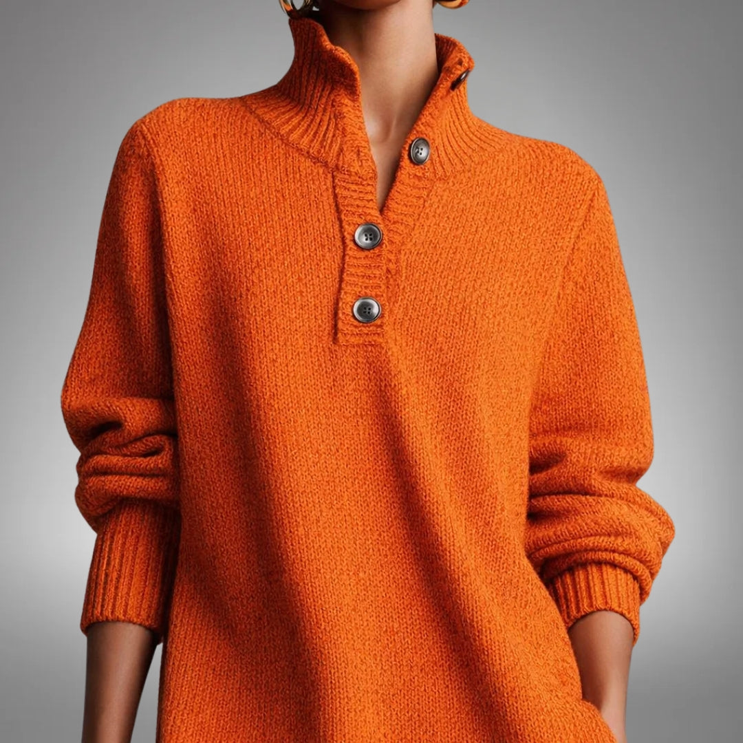 Arabella | Women's High Neck Oversized Sweater Dress
