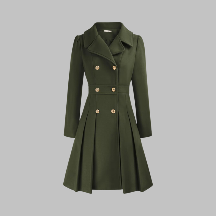 Dami | Women's Fit and Flare Double-Breasted Coat