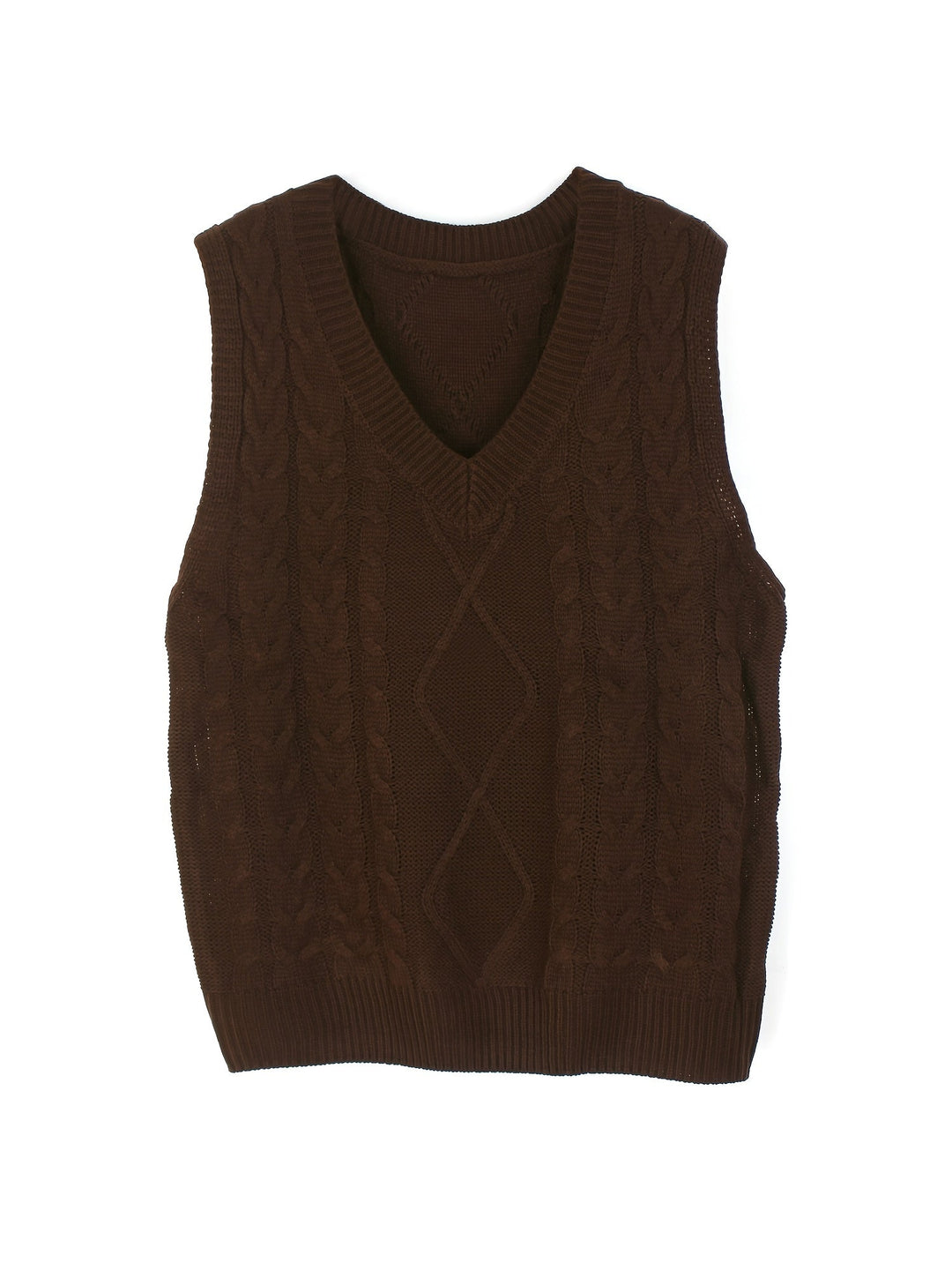Wrenley | Women's Cable Knit V-Neck Sweater Vest