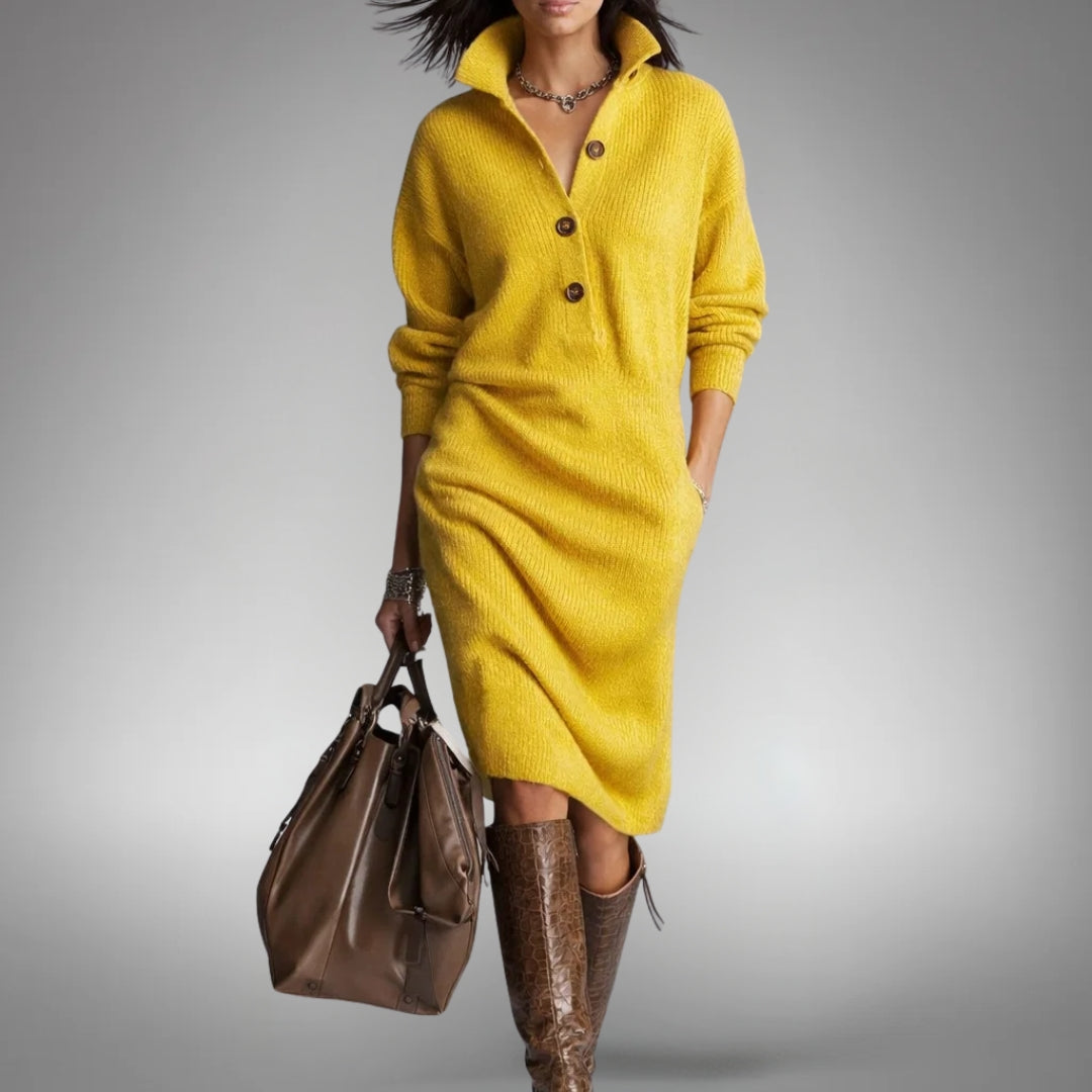 Arabella | Women's High Neck Oversized Sweater Dress
