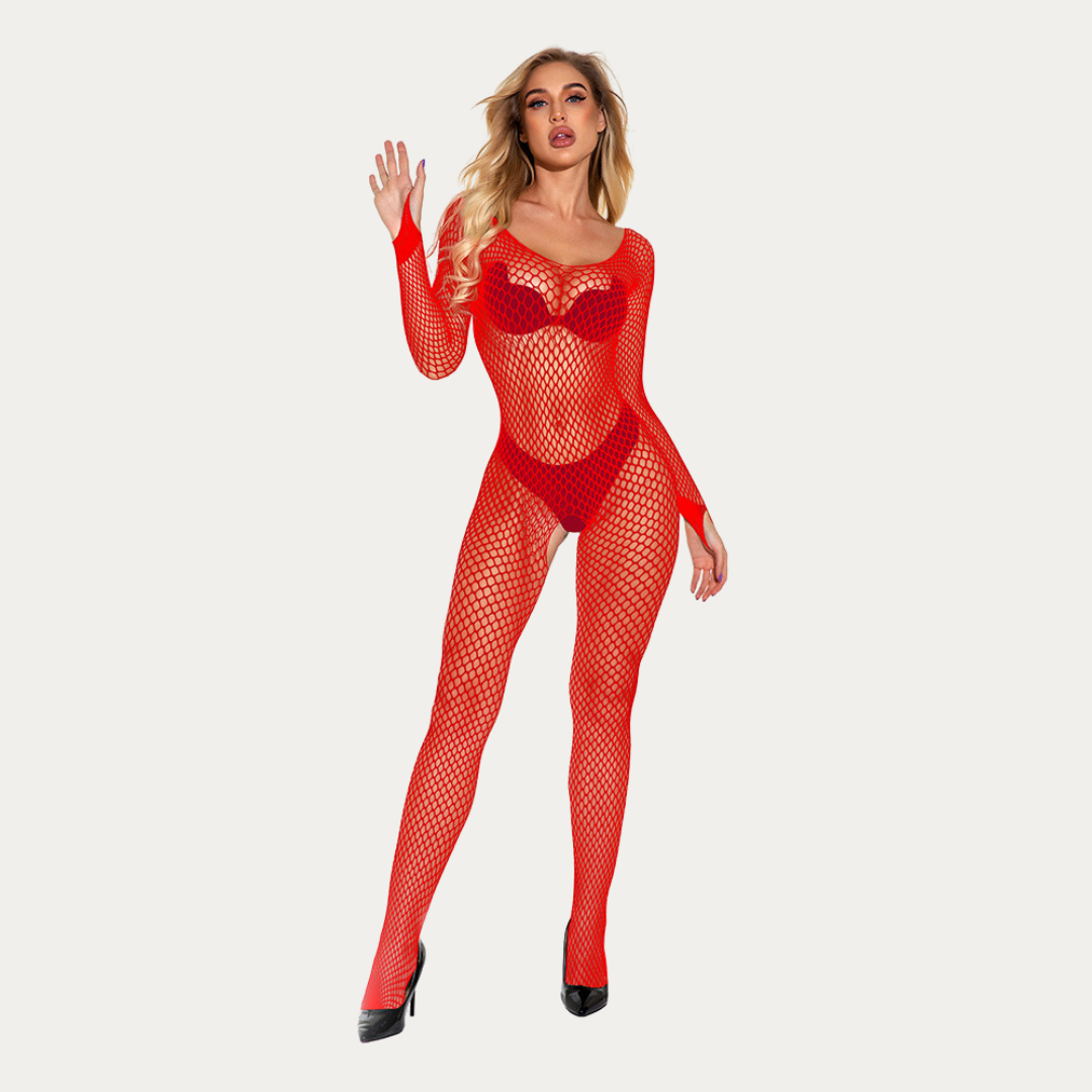Seductive Sheer Fishnet Bodystocking