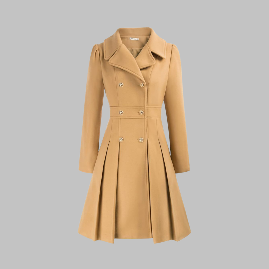 Dami | Women's Fit and Flare Double-Breasted Coat