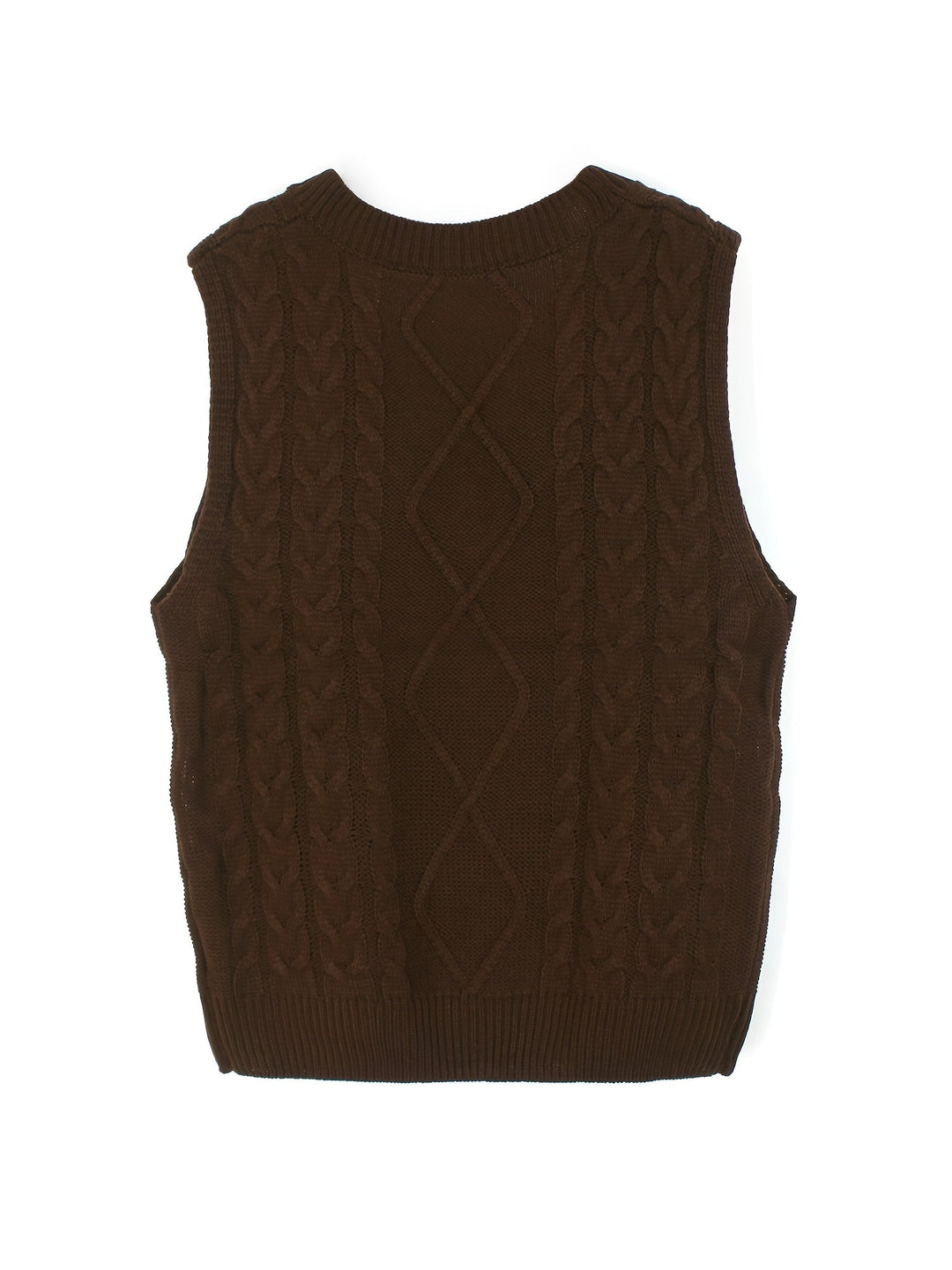 Wrenley | Women's Cable Knit V-Neck Sweater Vest