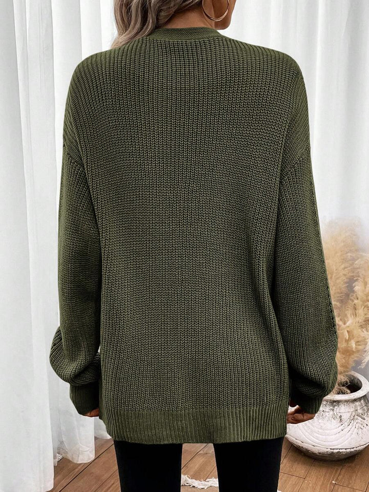 Anneliese | Women's Drop Shoulder Pointelle Knit Cardigan