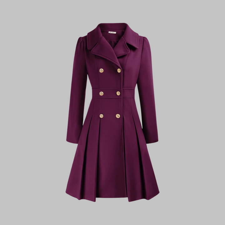 Dami | Women's Fit and Flare Double-Breasted Coat