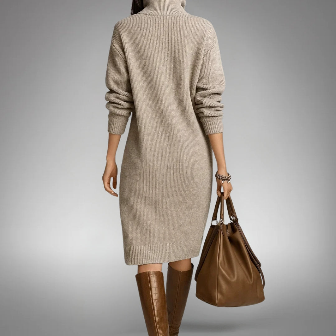 Arabella | Women's High Neck Oversized Sweater Dress