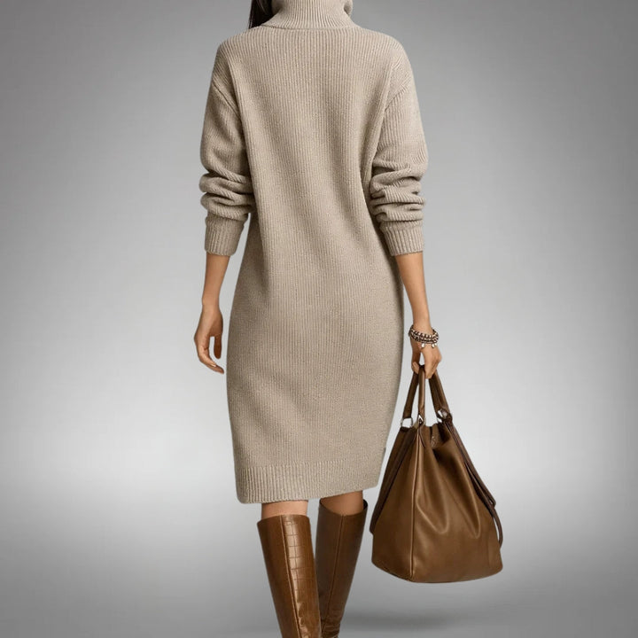 Arabella | Women's High Neck Oversized Sweater Dress