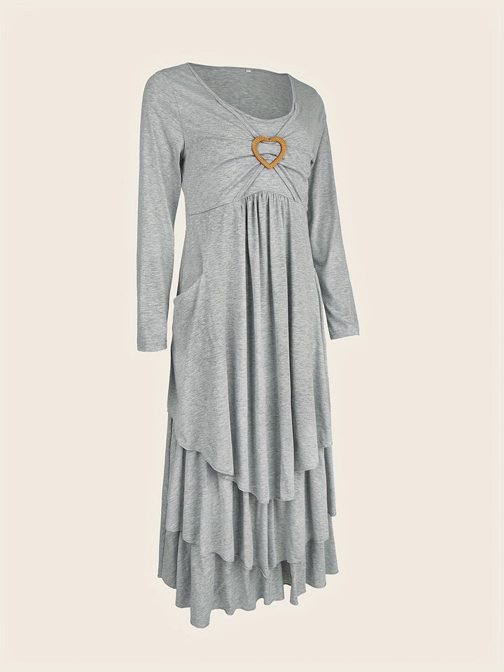 Angie™-Elegant Dress with Heart Detail