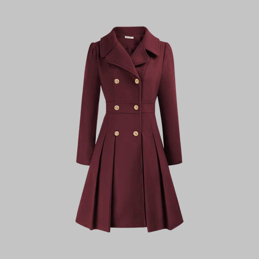 Dami | Women's Fit and Flare Double-Breasted Coat