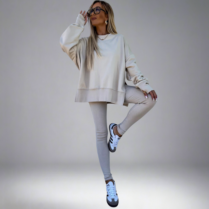 YACHI™ - Casual Long Sleeve Sweatshirt and Pants Set