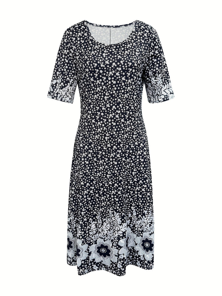 Fliss™-Floral Peplum Dress