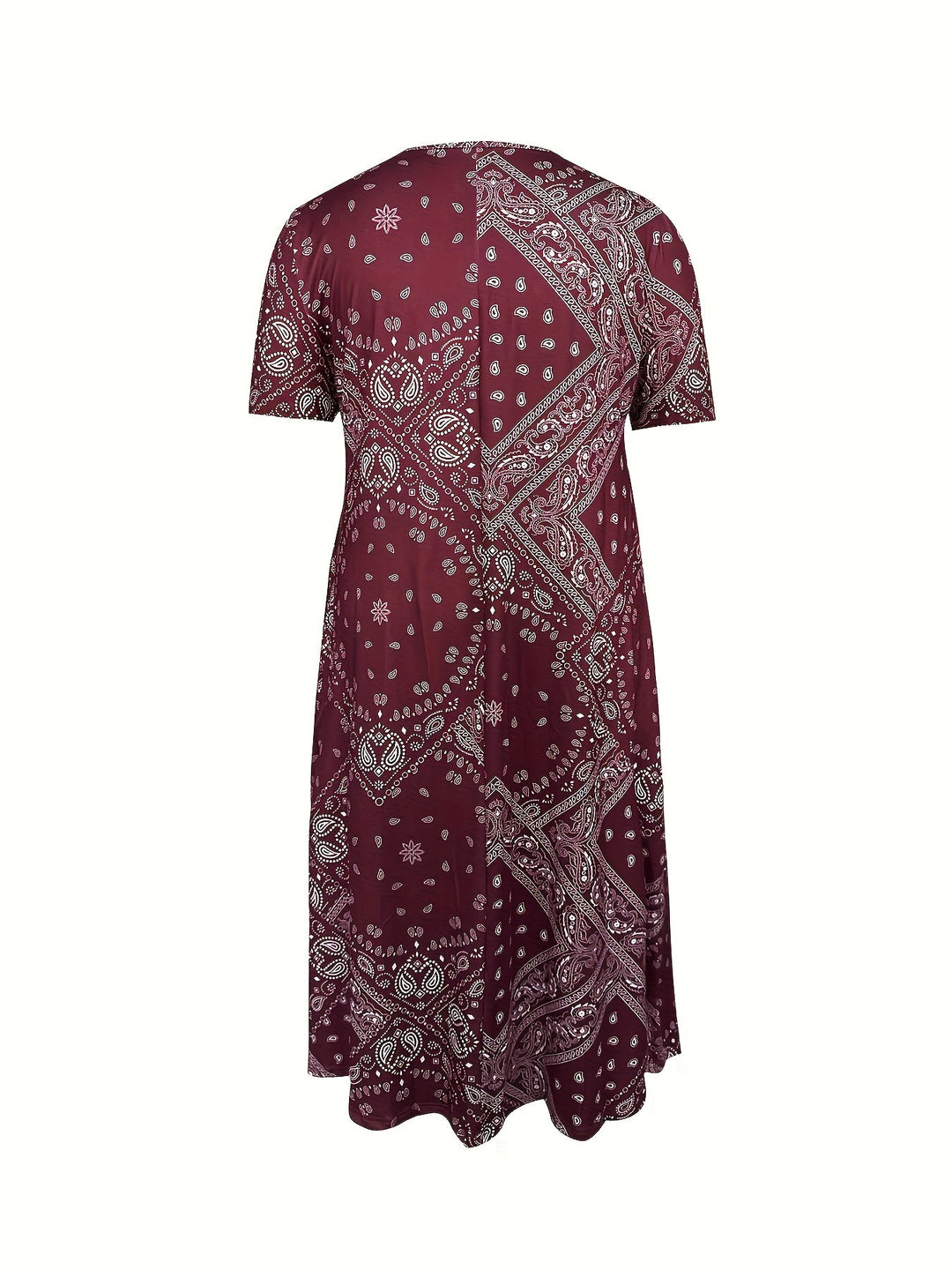 Yuki™-Casual Paisley Print Dress