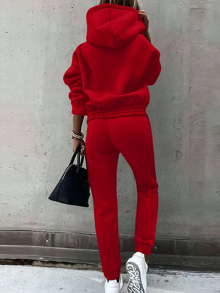 Isla | Women's Hooded Sweatshirt and Slim Jogger Set