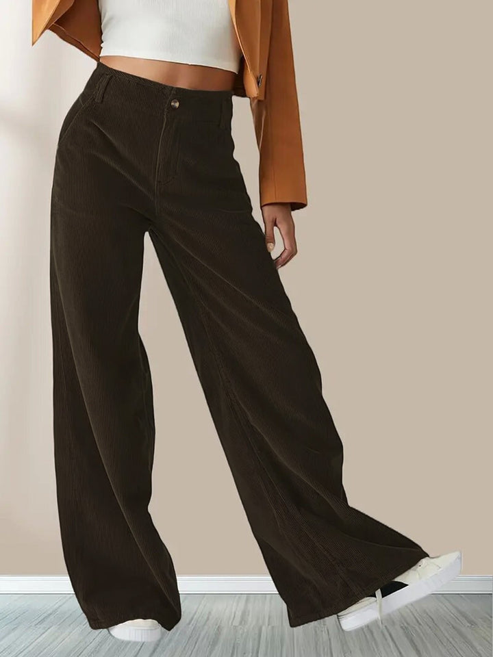 Verity | Women's Relaxed Wide-Leg Corduroy Pants