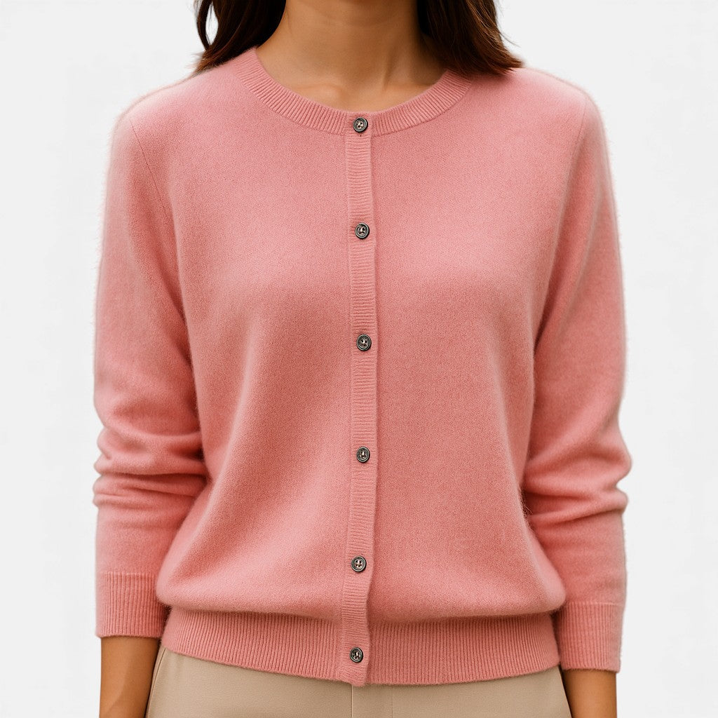 Nivola | Women's Button-Up Crew Neck Cardigan