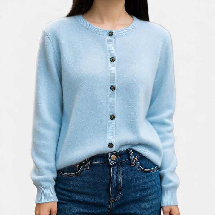 Nivola | Women's Button-Up Crew Neck Cardigan