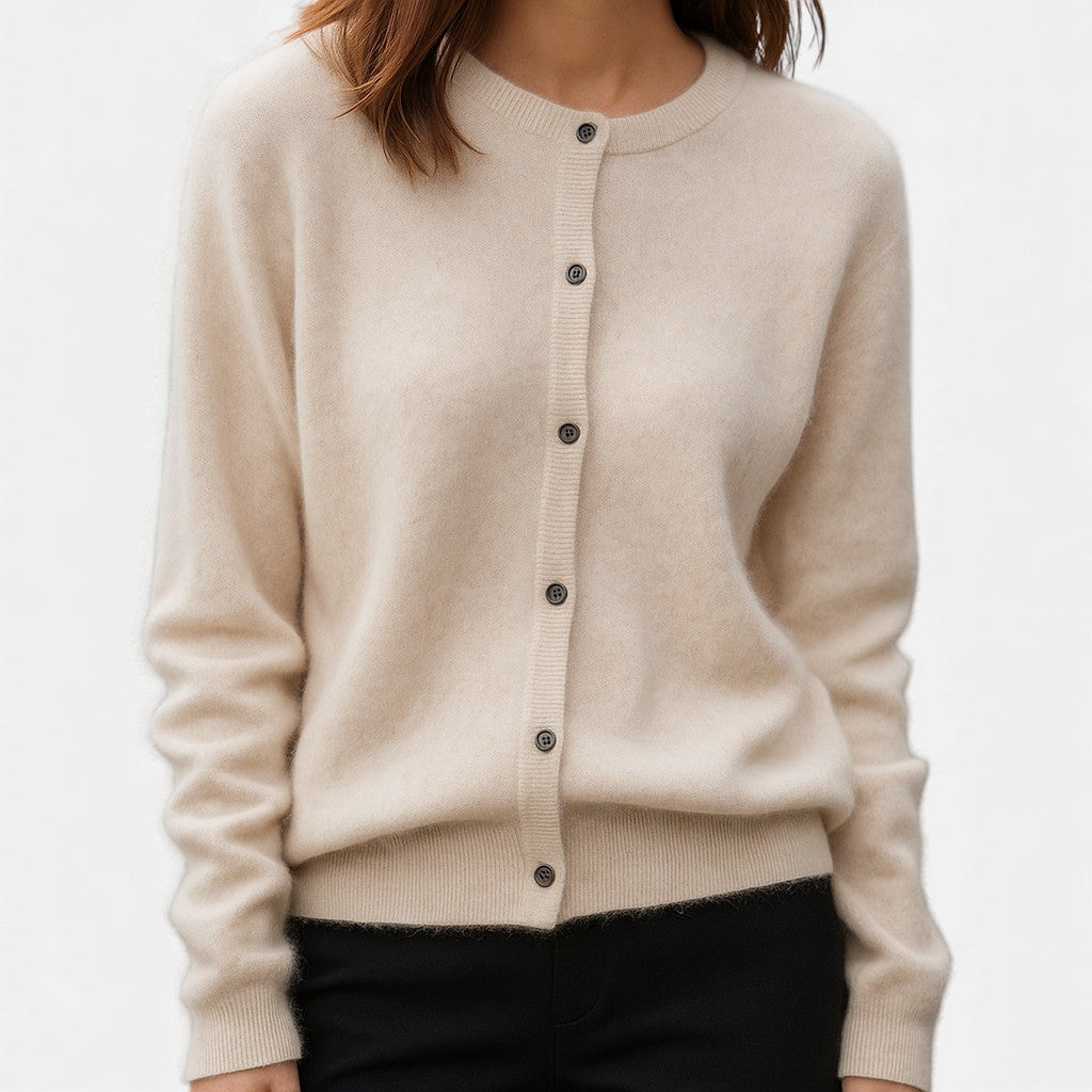 Nivola | Women's Button-Up Crew Neck Cardigan