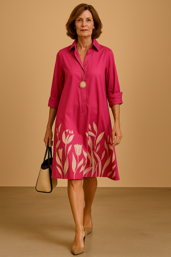 LIRA - PRINTED MIDI DRESS