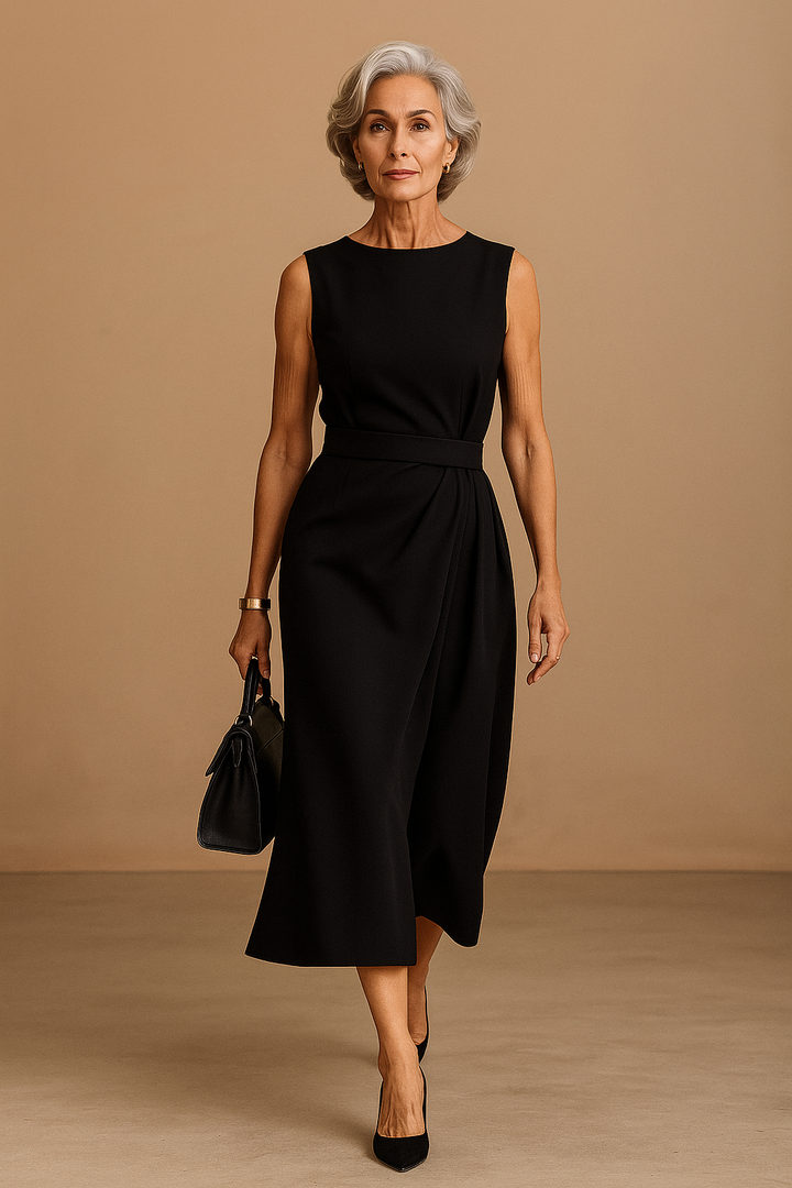 Clarimond | Elegant Round Neck Dress