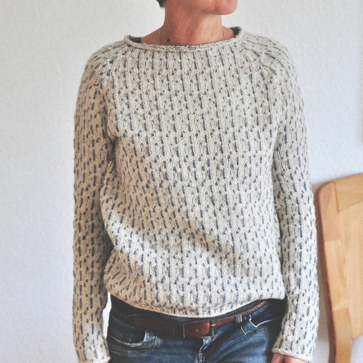 Sorynith | Women's Marled Boat Neck Knit Sweater
