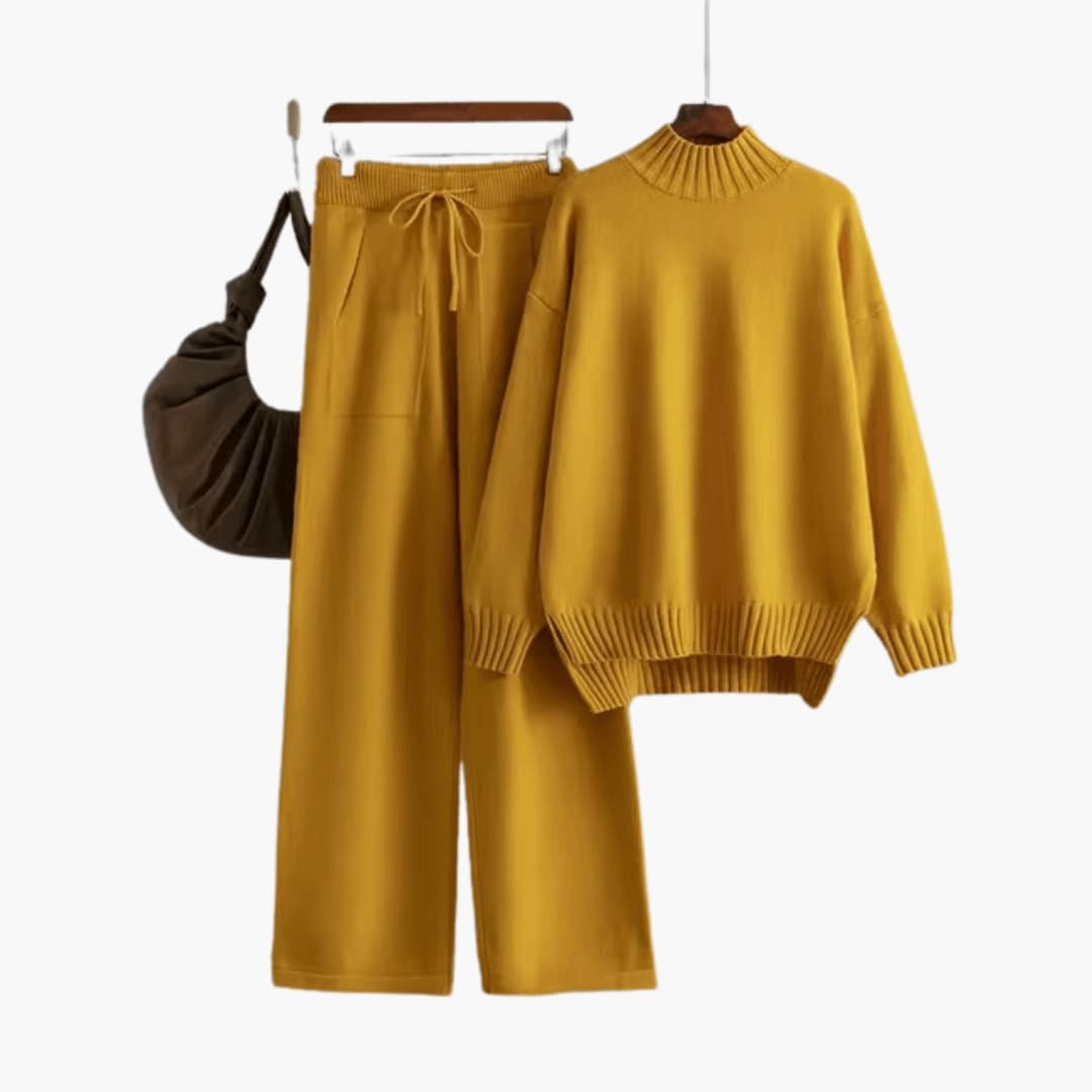 Faustine | Women's Mock Neck Sweater Set