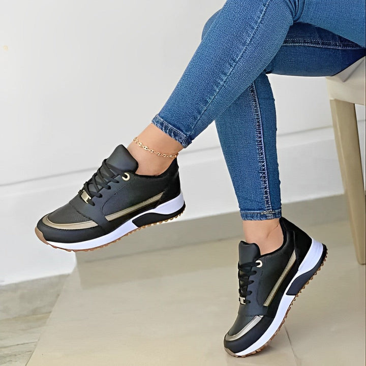 Leah | Women's Lightweight Lace-Up Walking Sneakers