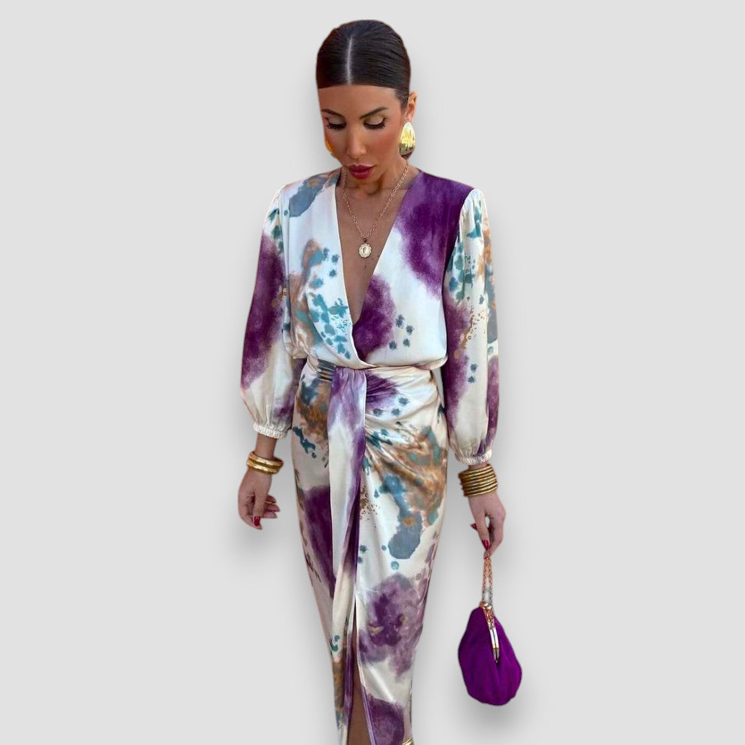 Reeva | Stylish V-Neckline Dress