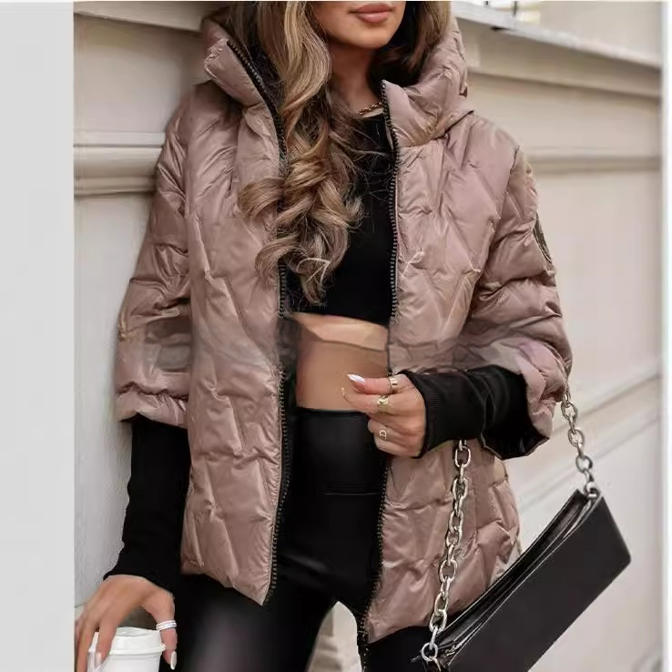 Marlene | Women's Quilted Hooded Puffer Jacket with Zip Front