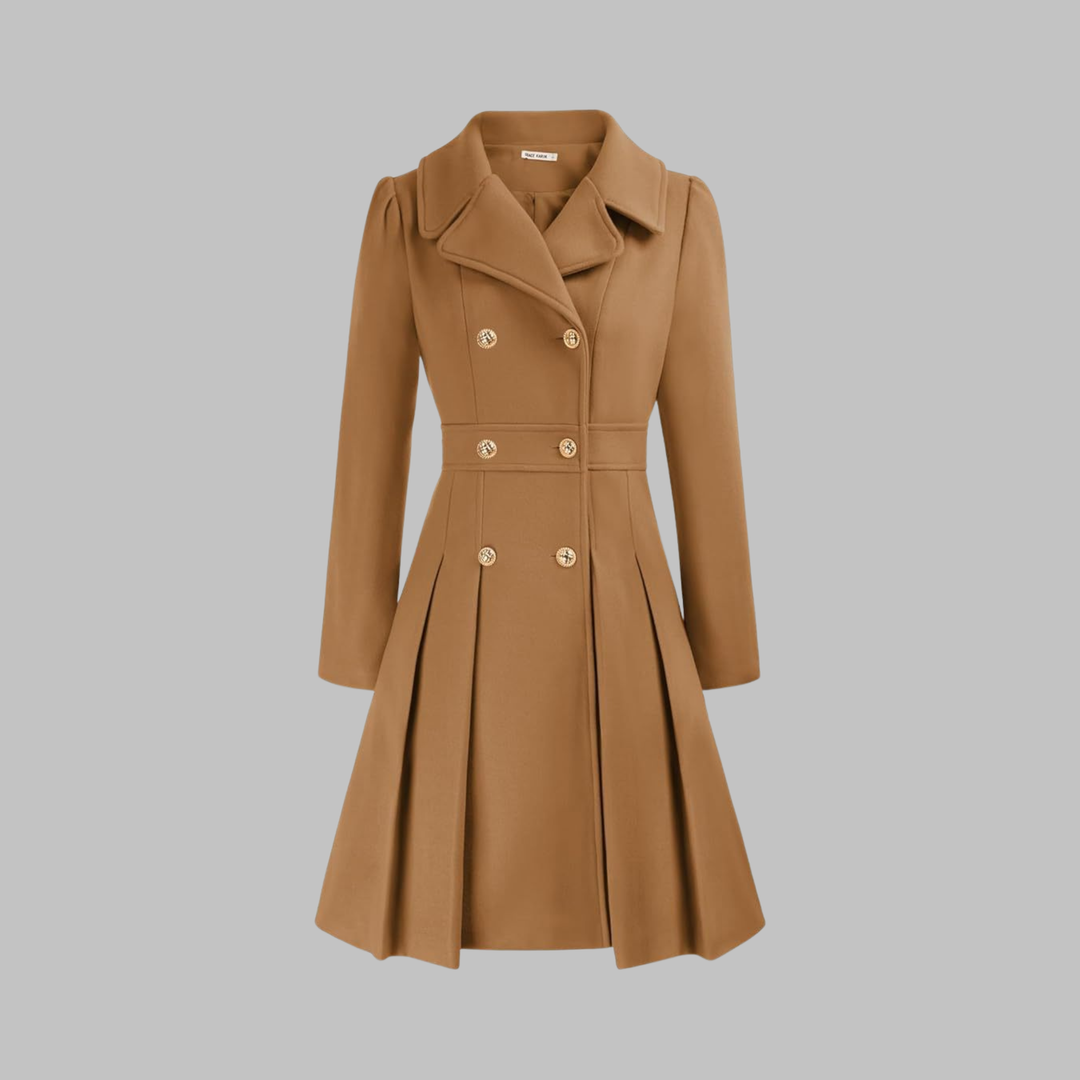 Dami | Women's Fit and Flare Double-Breasted Coat