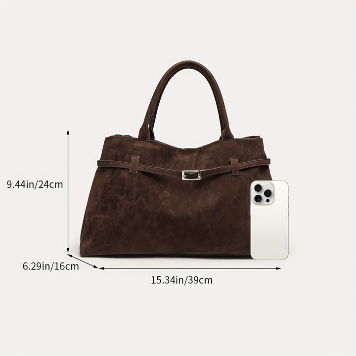 Indiya™ - Elegant Suede Tote Bag