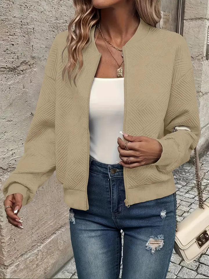 Juliette | Women's Cropped Quilted Bomber Jacket