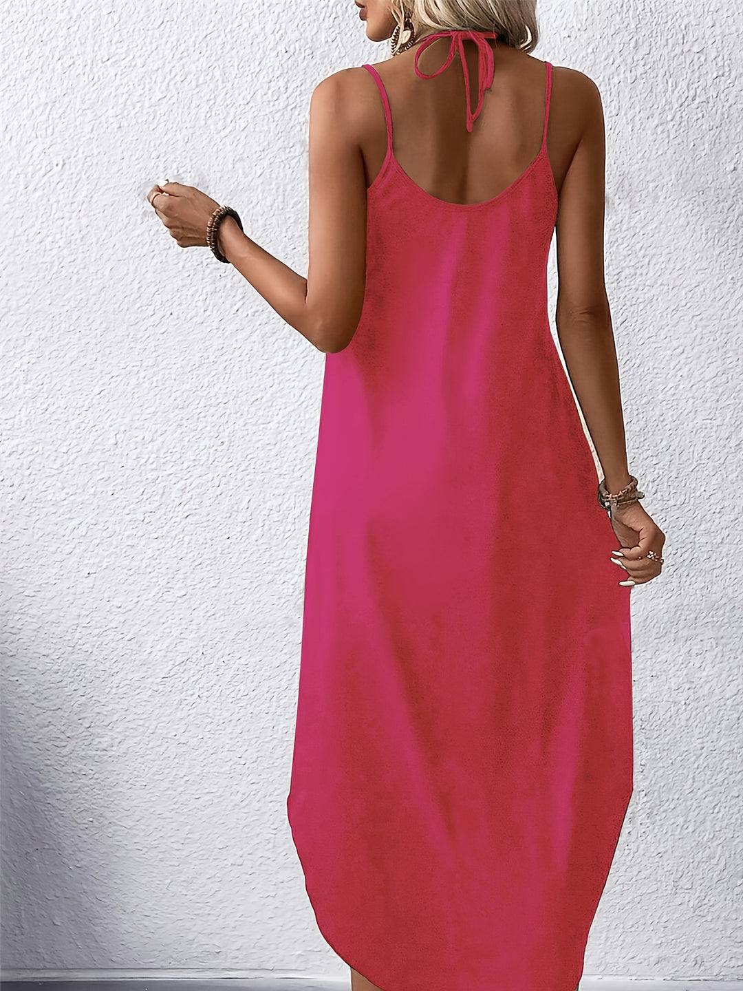 Floral Print Slit Cami Maxi Dress for Vacation Style