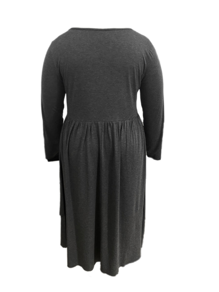 Lucile™-PLUS SIZE-Long Sleeve Dress