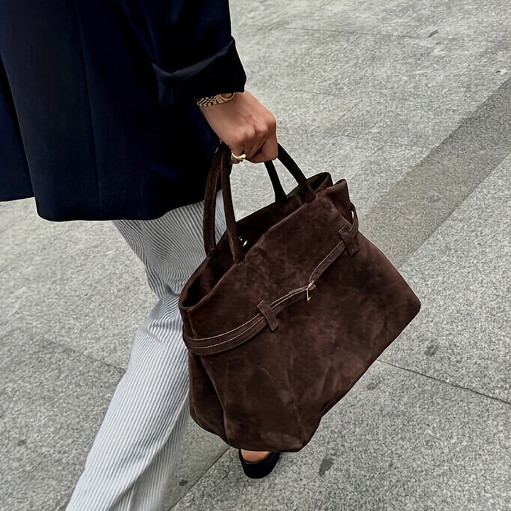 Indiya™ - Elegant Suede Tote Bag