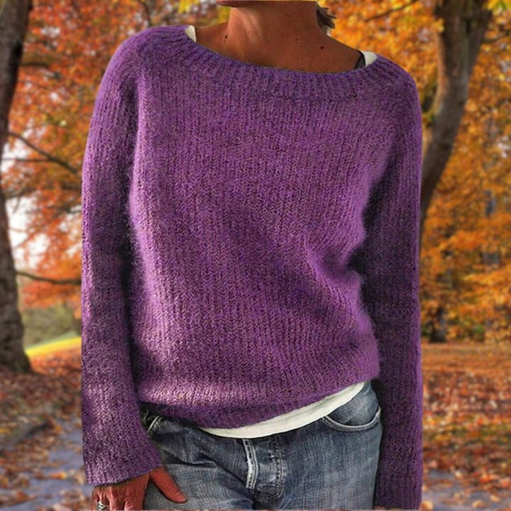 Sylvie | Women's Boat Neck Layered Knit Sweater