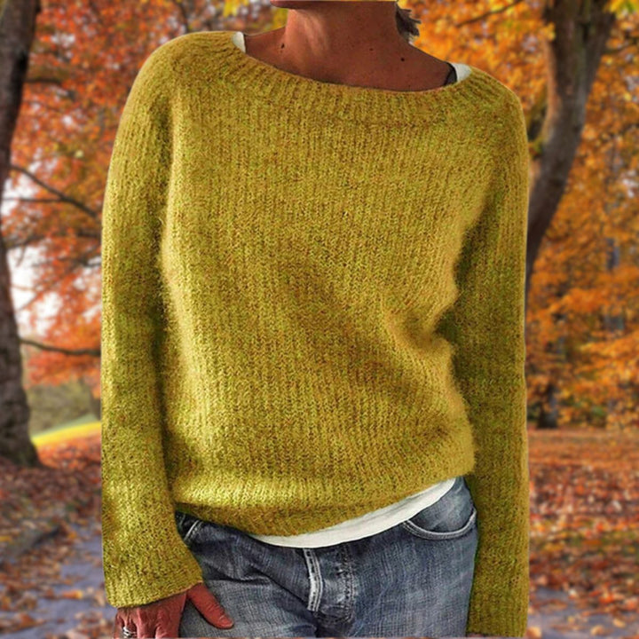 Sylvie | Women's Boat Neck Layered Knit Sweater